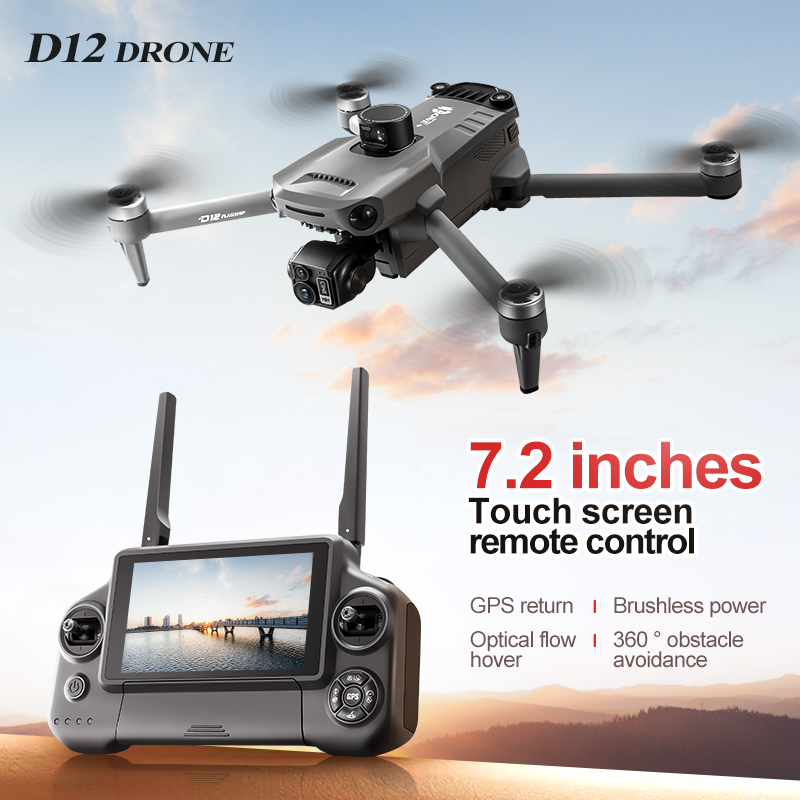 Drone Aircraft Jjrc - Profesjonalne drony GPS D12 z ekranem
