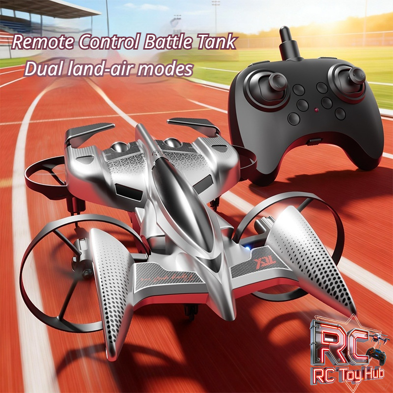 Rc Drone And Flying Car - Samolot-zdalnie sterowany 2w1: samochód latający na