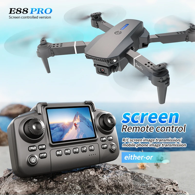 Drone Shahed Rc - Profesjonalny dron E88 PRO z ekranem