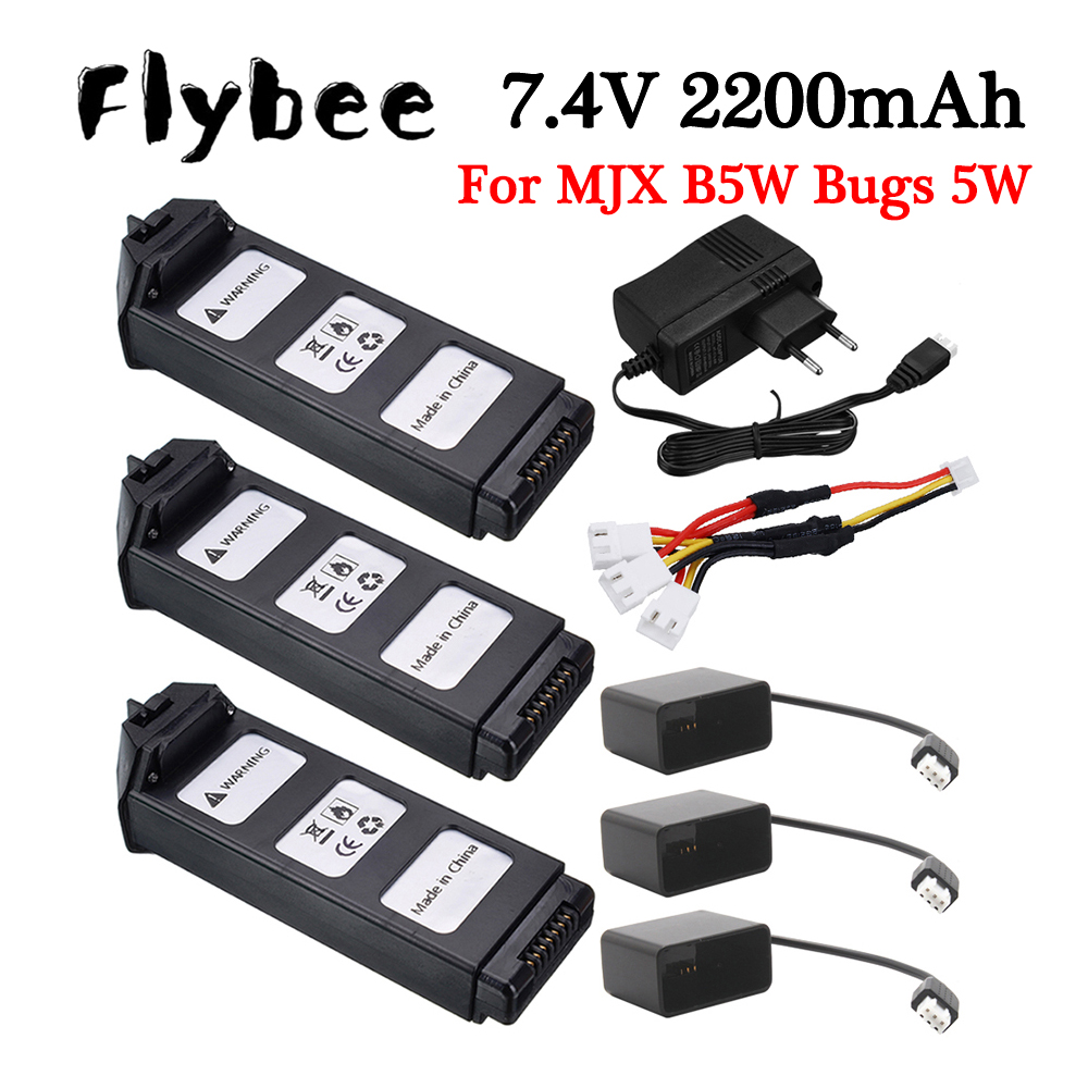 Drone Mjx Rc - Nowy akumulator LiPo 7,4 V 2200
