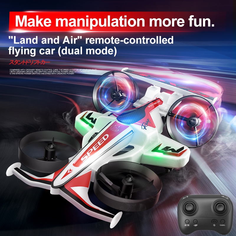 Rc Drone And Flying Car - Samochód latający 2w1 z pilotem, tryb