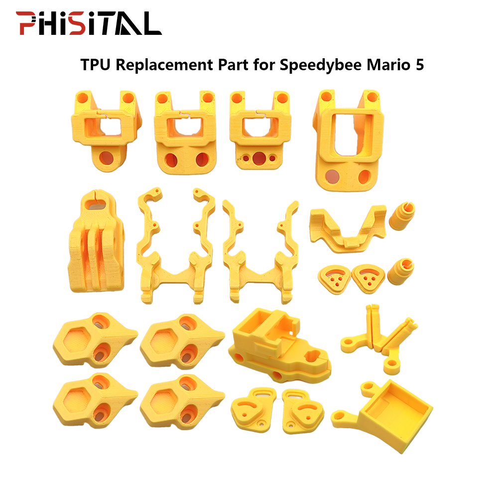 3D Printed Drone Part - Części drukowane 3D PhiSital, uchwyt TPU,