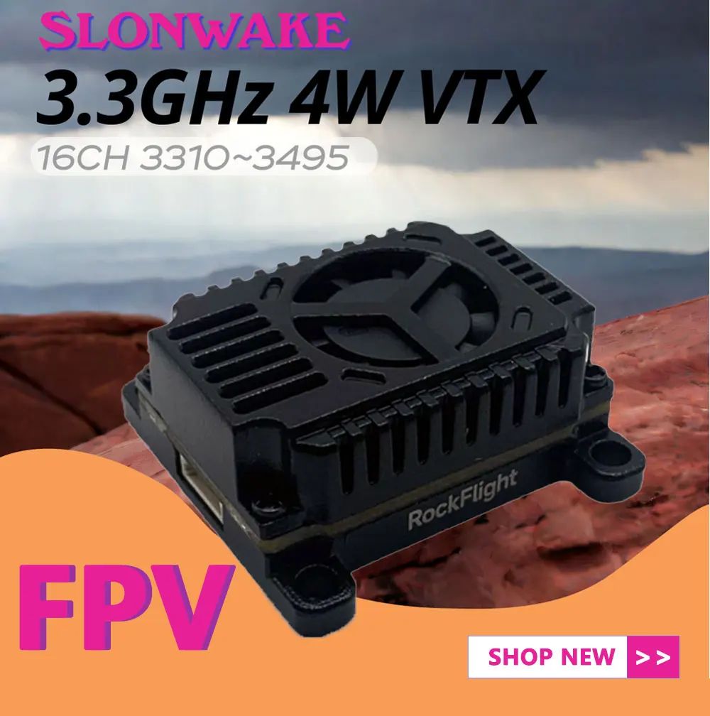 SLONWAKE FPV 3.3G 16CH 4000mW  – Rc Transmitter Drone recenzja i cena