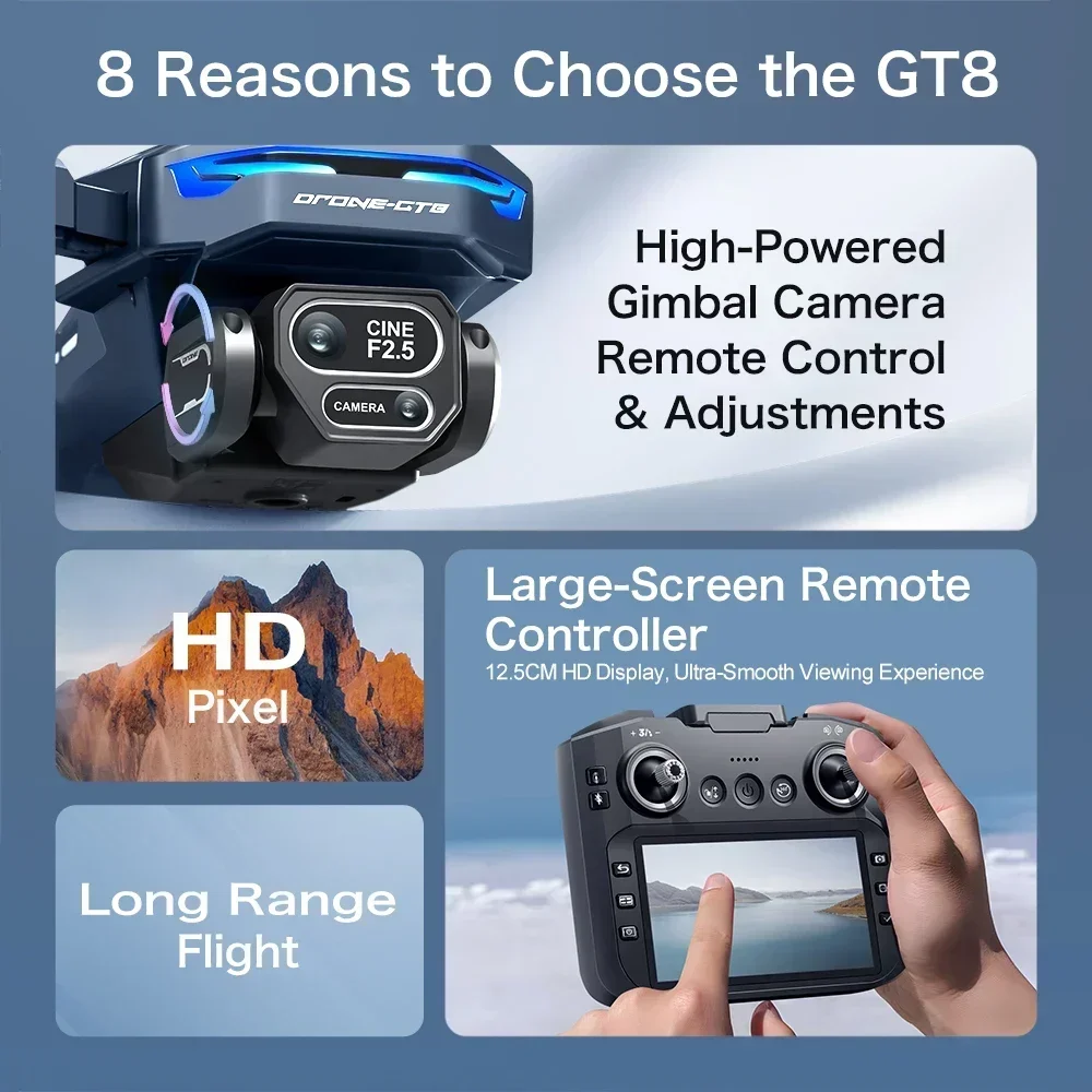 Dron 4K HD GT8 Kamera Unikanie – Drone Gt8 Rc recenzja i cena