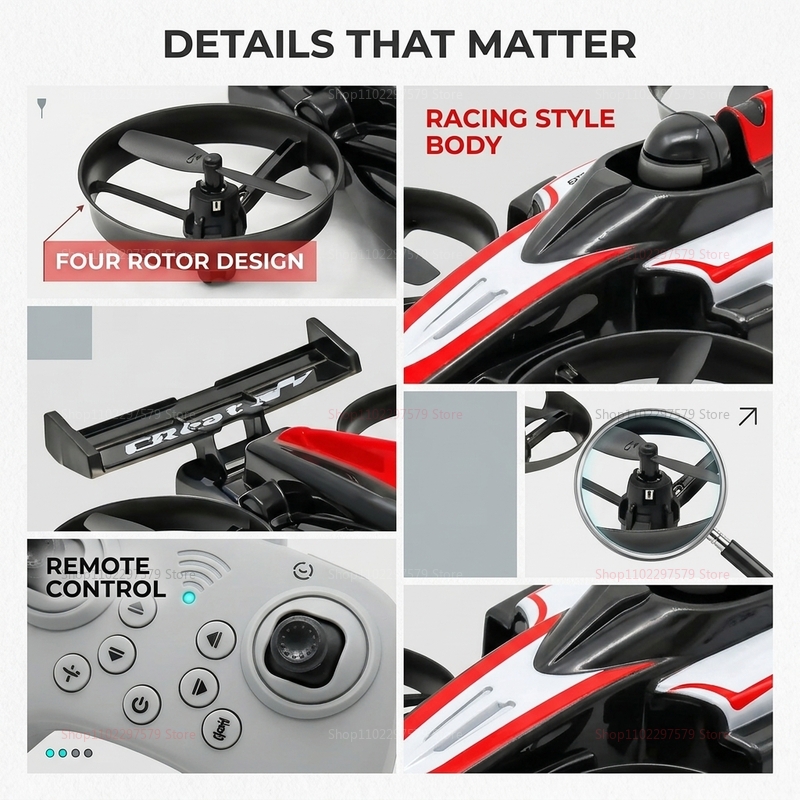 Mini samolot zdalnie sterowany – Rc Drone And Flying Car recenzja i cena