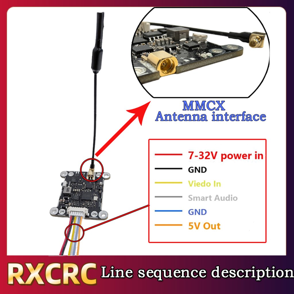 Moduł RXCRC 5.8G 48CH 1.6W VTX – Rc Transmitter Drone recenzja i cena