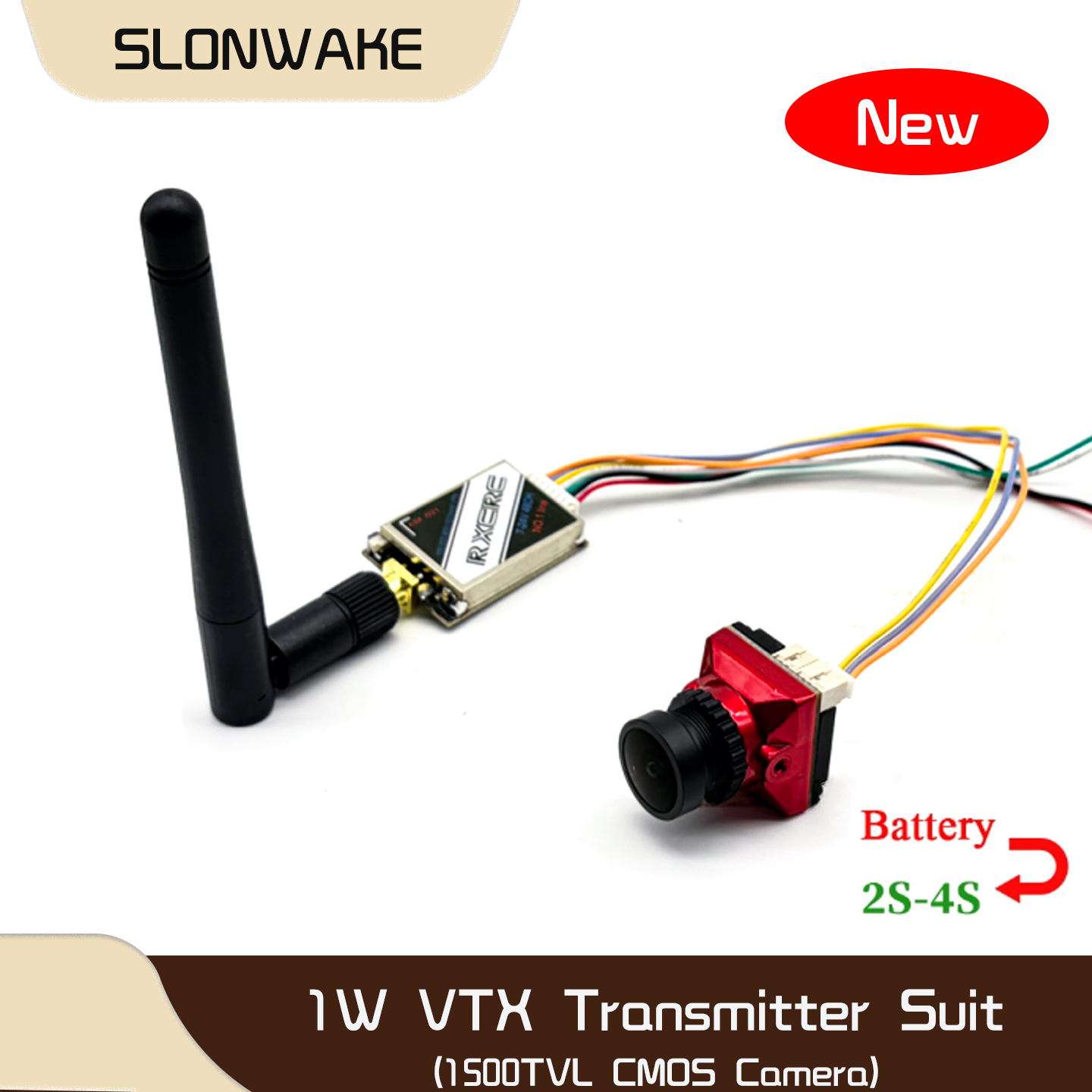 SLONWAKE 5.8G 48CH 1W VTX 100/ – Rc Transmitter Drone recenzja i cena