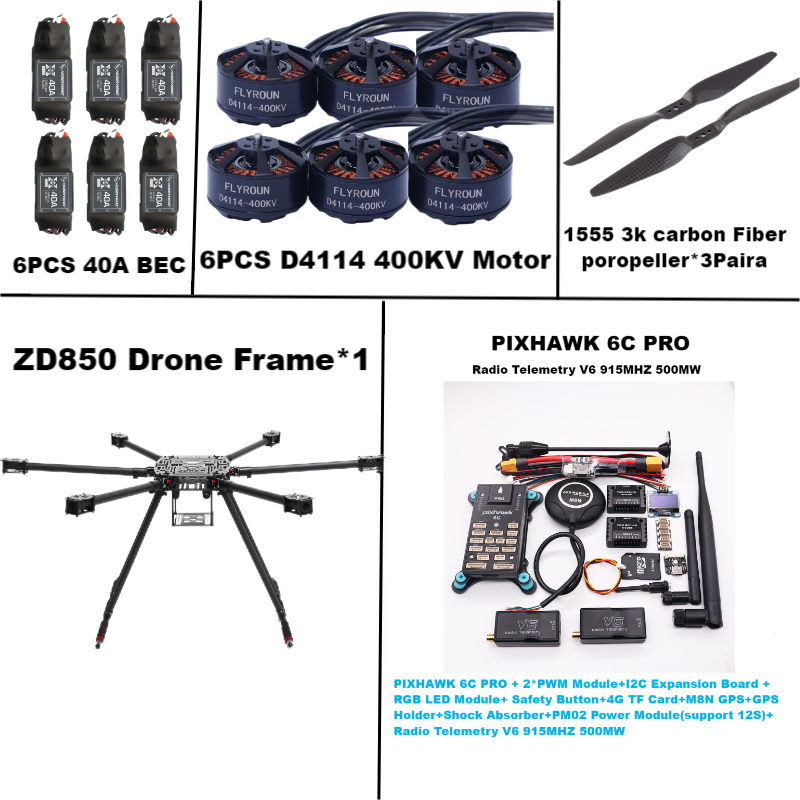 ZD850 6C PRO M8N M9N M10 Kontr – Heavy Lift Drone Frame recenzja i cena