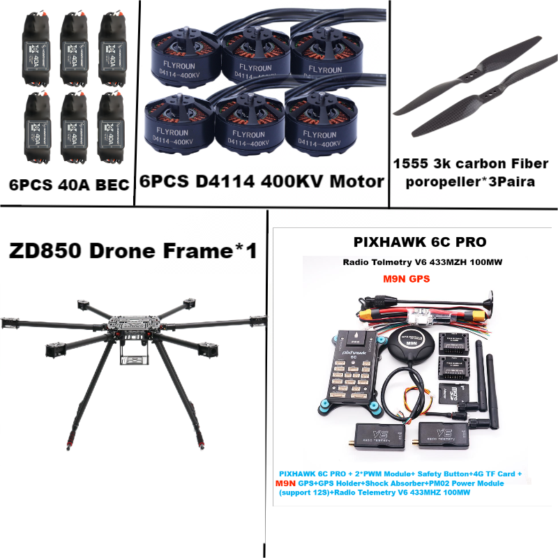ZD850 6C PRO M8N M9N M10 Kontr – Heavy Lift Drone Frame recenzja i cena