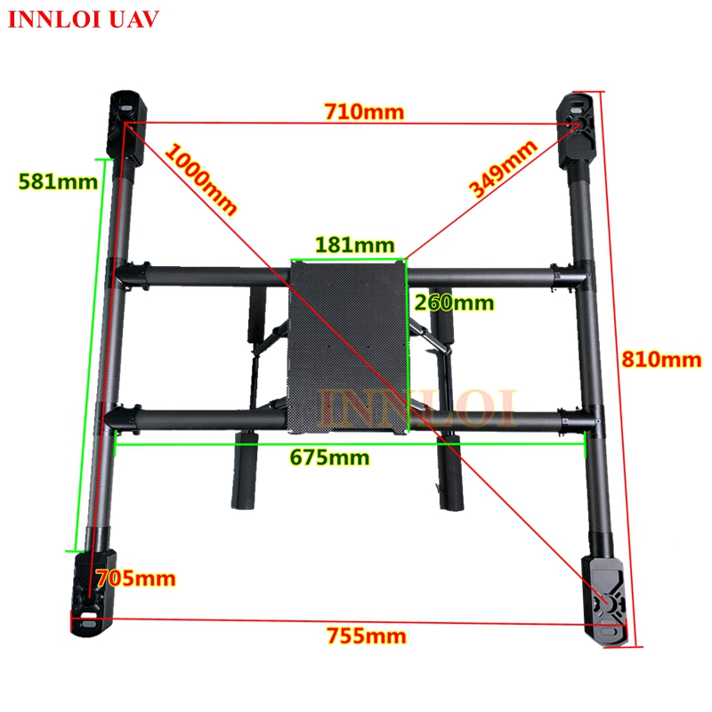 Rama quadcoptera XAERO DIY 100 – Heavy Lift Drone Frame recenzja i cena