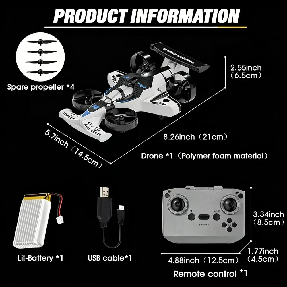 Samochód i dron RC 2 w 1, tryb – Rc Drone And Flying Car recenzja i cena